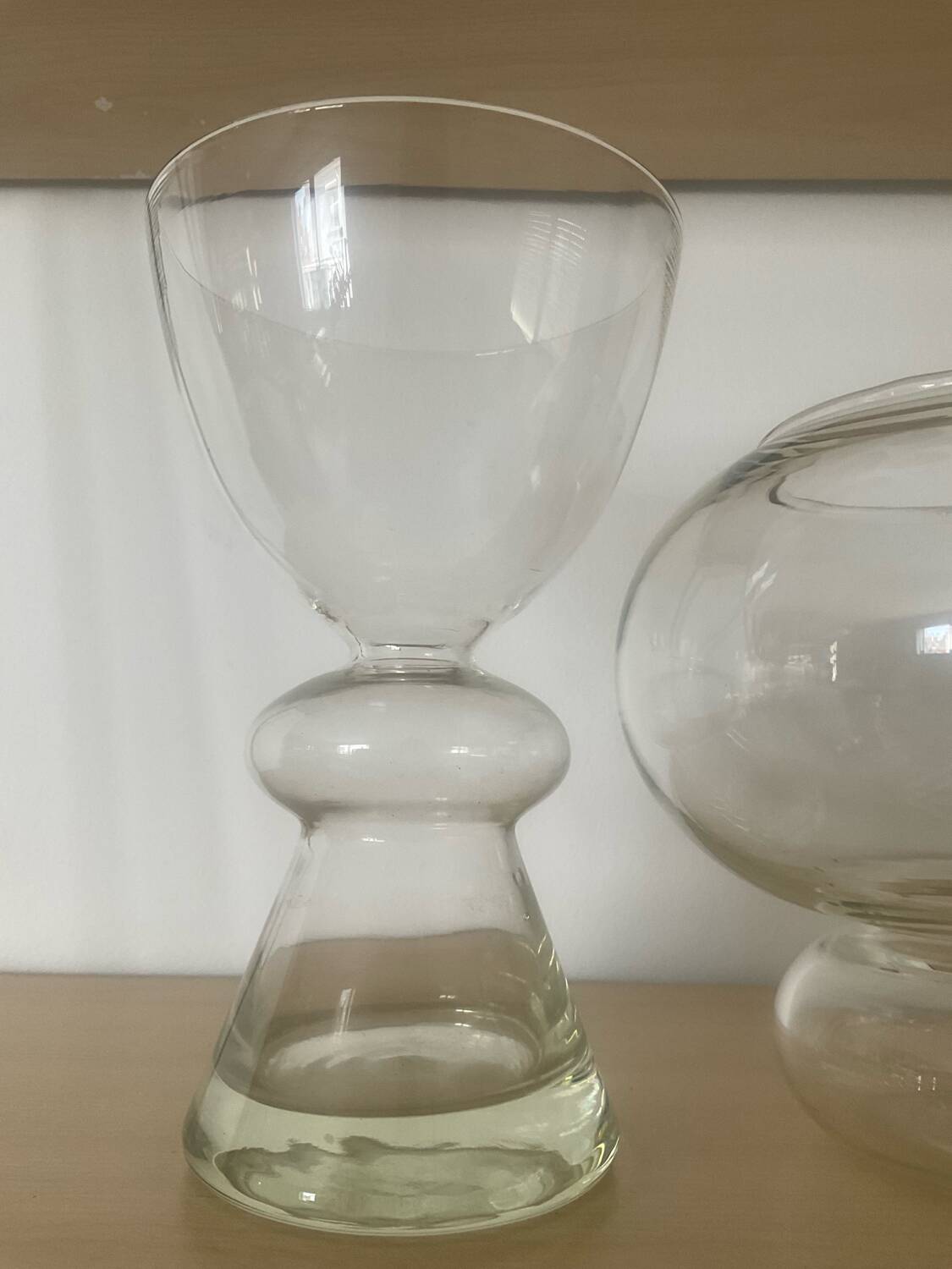 Pair of vintage glass vases