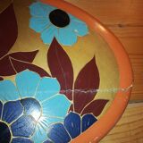 Art Deco oval mirror 100x38cm