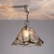 Murano glass pendant with chromed details