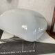 Applique murale plafonnier carré 20 cm verre opaline blanc