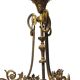 Louis XV style chandelier in bronze and frosted glass 20th century