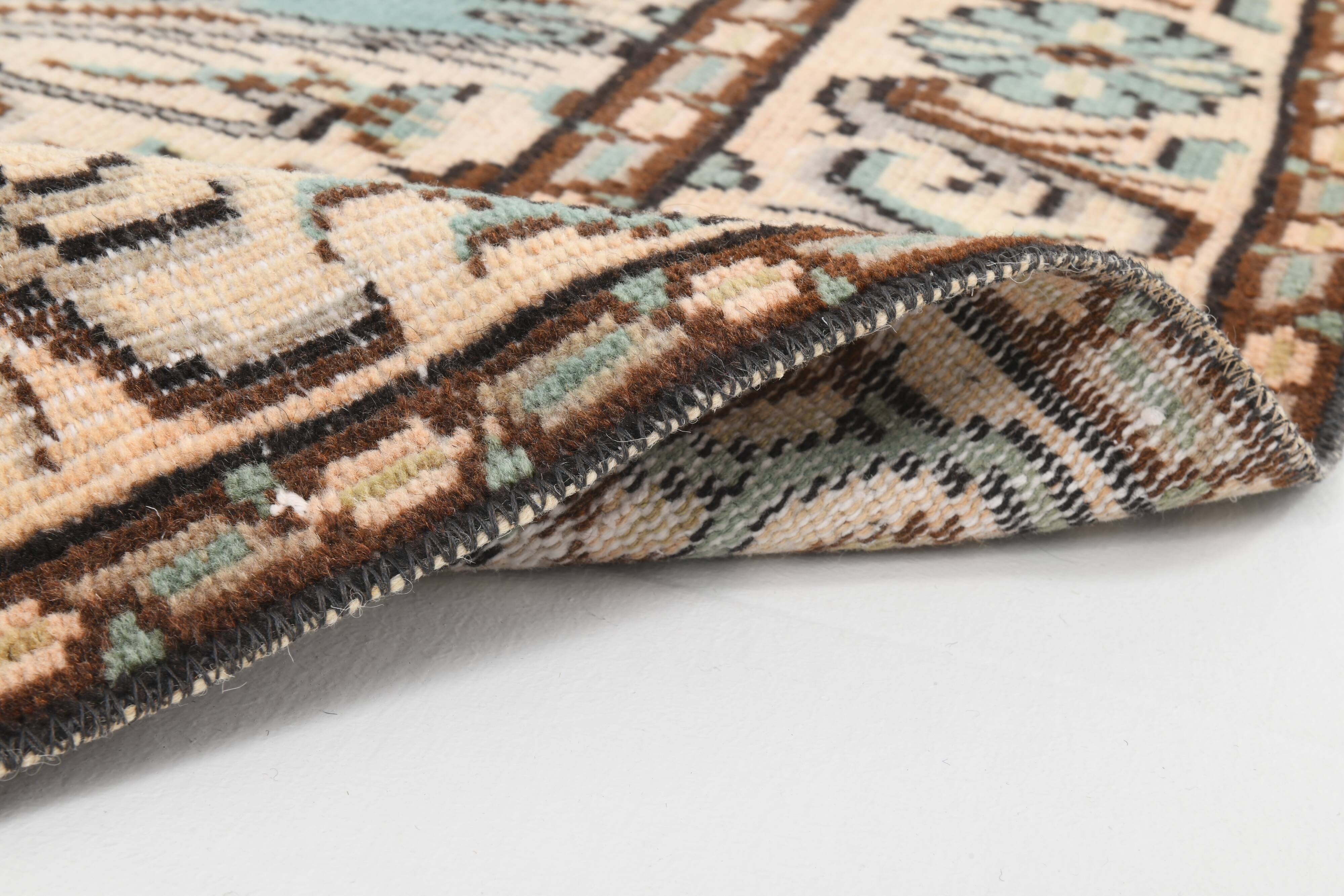 6x9 Teal Green & Brown Persian Rug, 173x270Cm