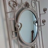 Vestiaire porte-manteaux en fer forgé des années 30