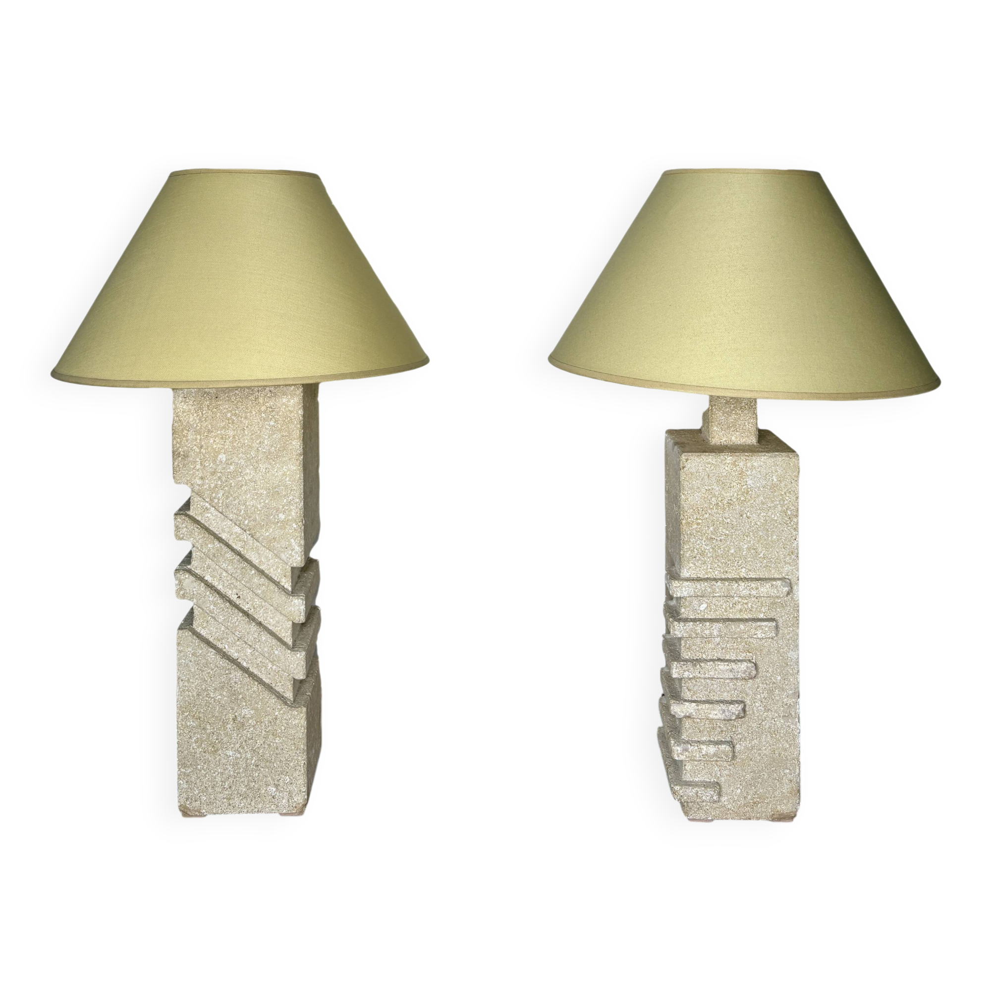 French lamp sculpture in white stone in the style of Albert Tormos.