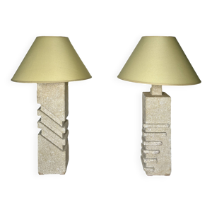 Paire de lampes sculpturales - albert