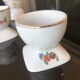 2 vintage porcelain shells