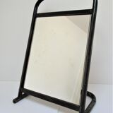 Vintage patinated metal shoe mirror