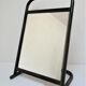Vintage patinated metal shoe mirror