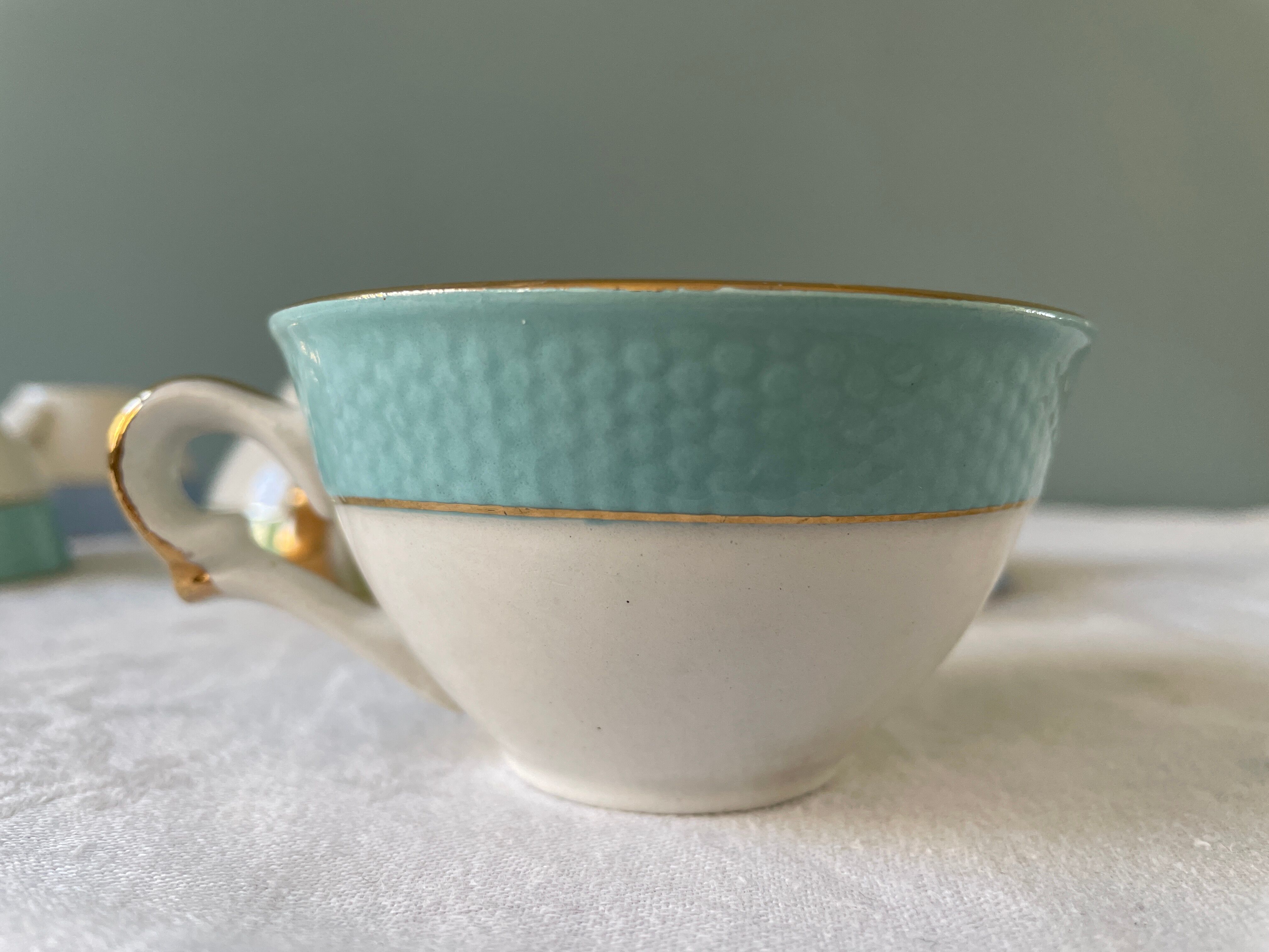 Set of 7 vintage coffee cups Poreylor L'Amandinoise