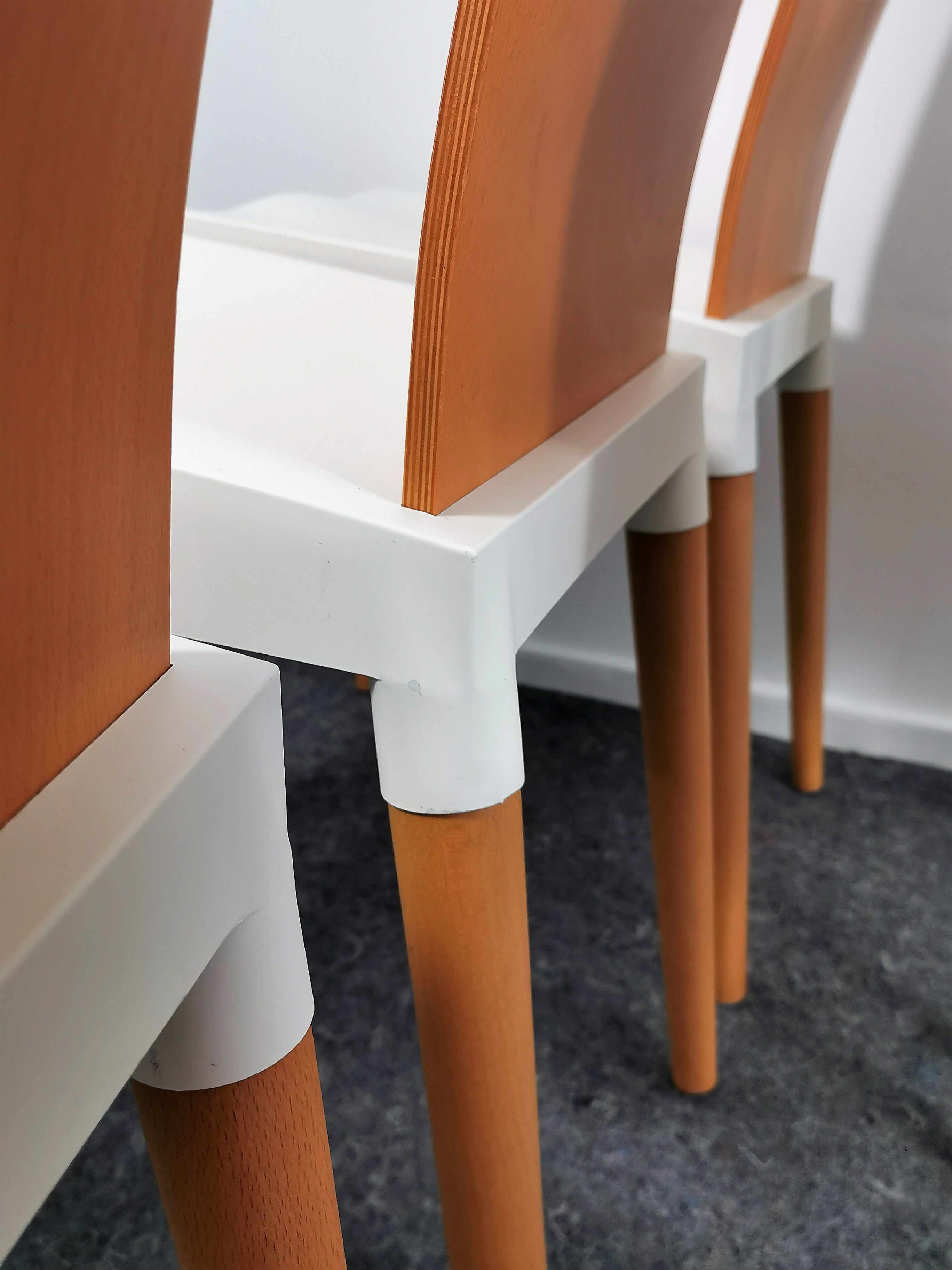 Set of 4 Miss Trip chairs by Philippe Starck for Kartell 1990