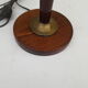 Pied de lampe de bureau en acajou h 44,5 cm