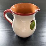Handmade pitcher with cherry decor