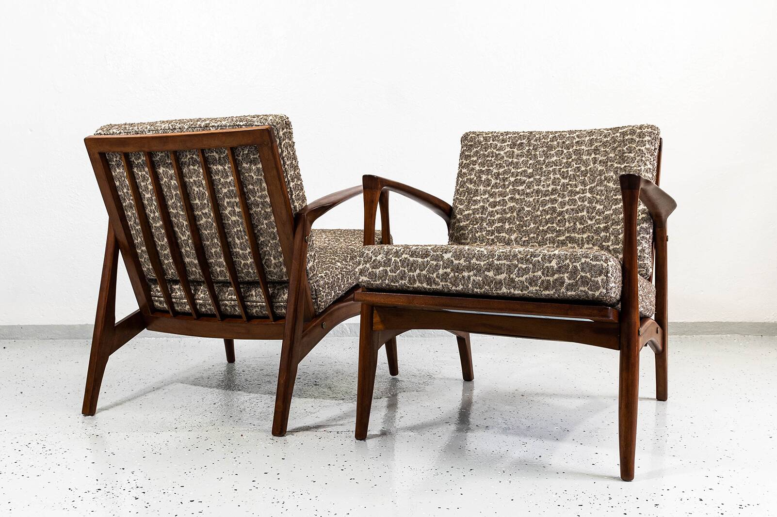 Vintage scandinavian armchairs, Denmark, 60s, Set Of 2