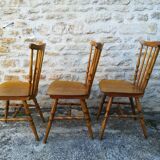 Mismatched bistro chairs