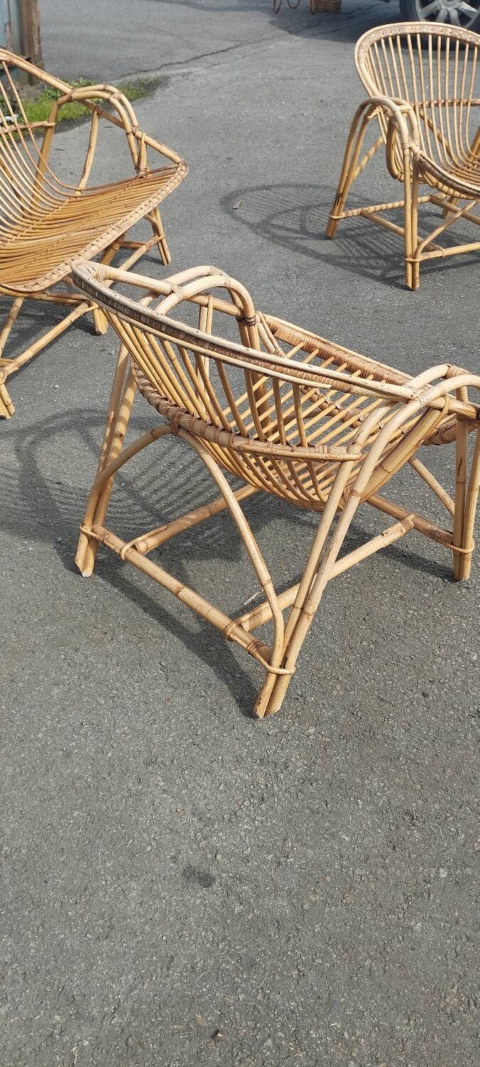 Rattan garden furniture from the 70s