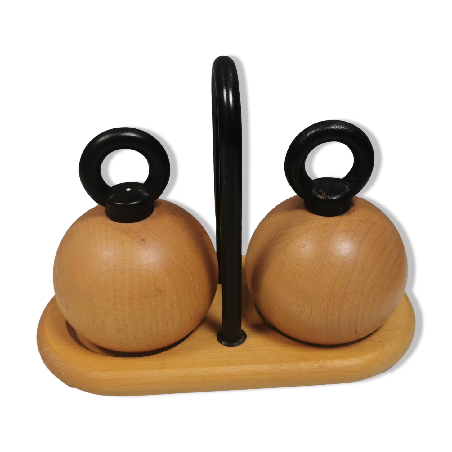Pepper and salt mills designed by C. Jörgensen and R. Nissen for Bodum Denm