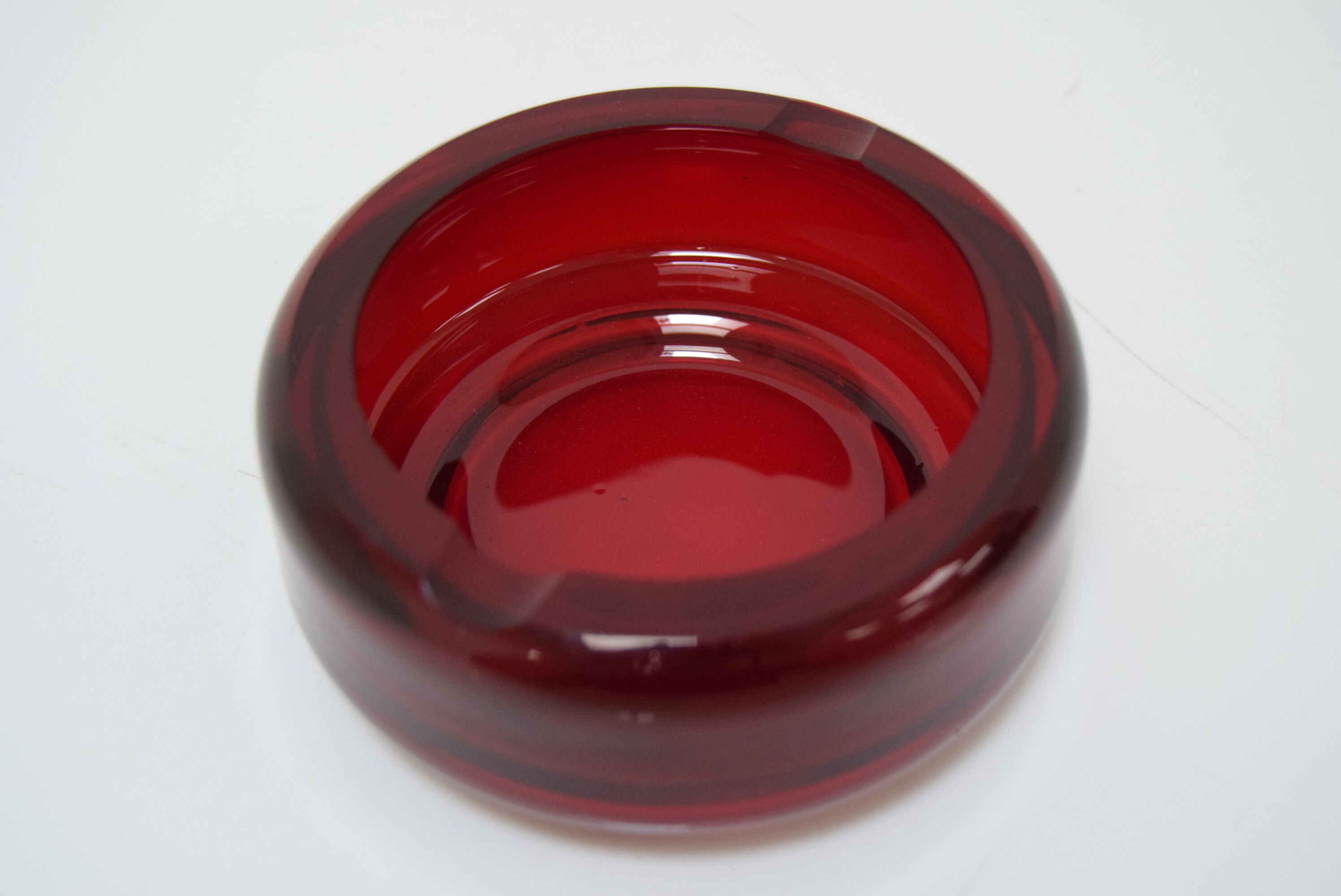 Mid-century Glass Ashtray by Glasswork Novy Bor,1960's.