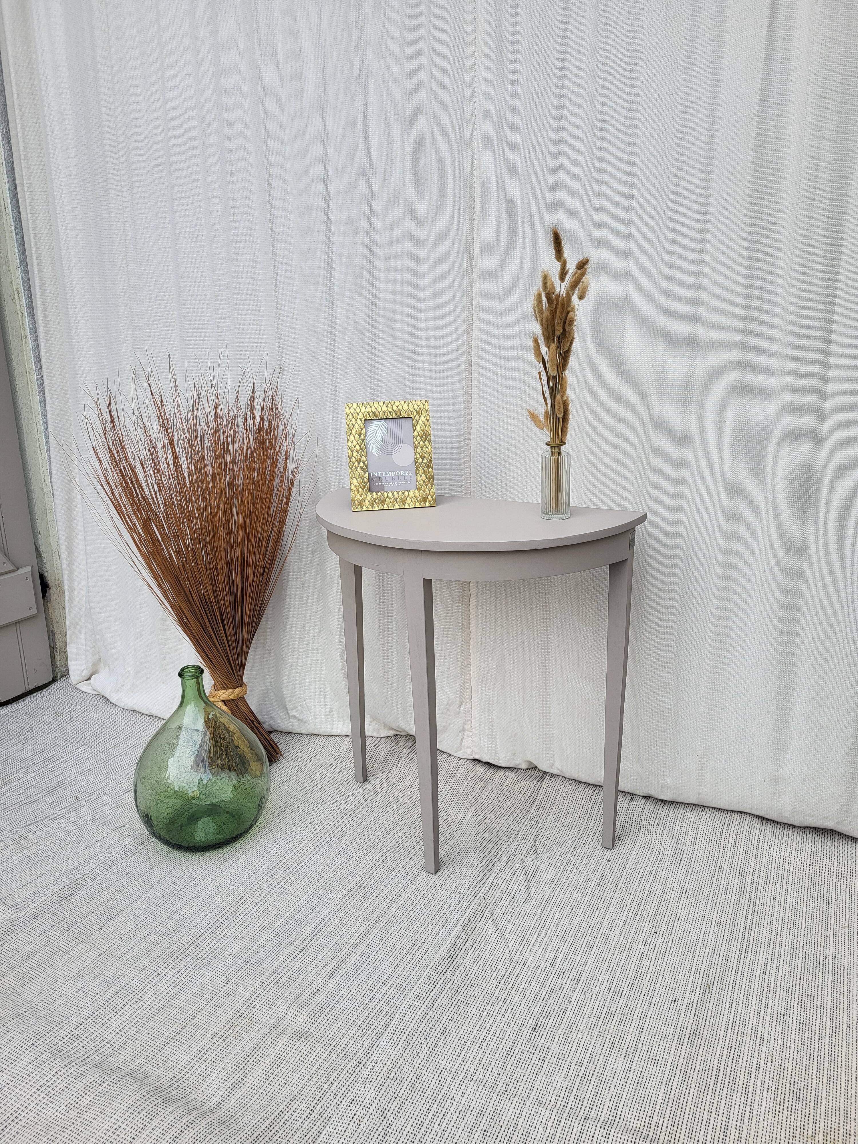 Console, table d'appoint en bois peint