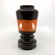 Brown and orange ceramic vase • 1970