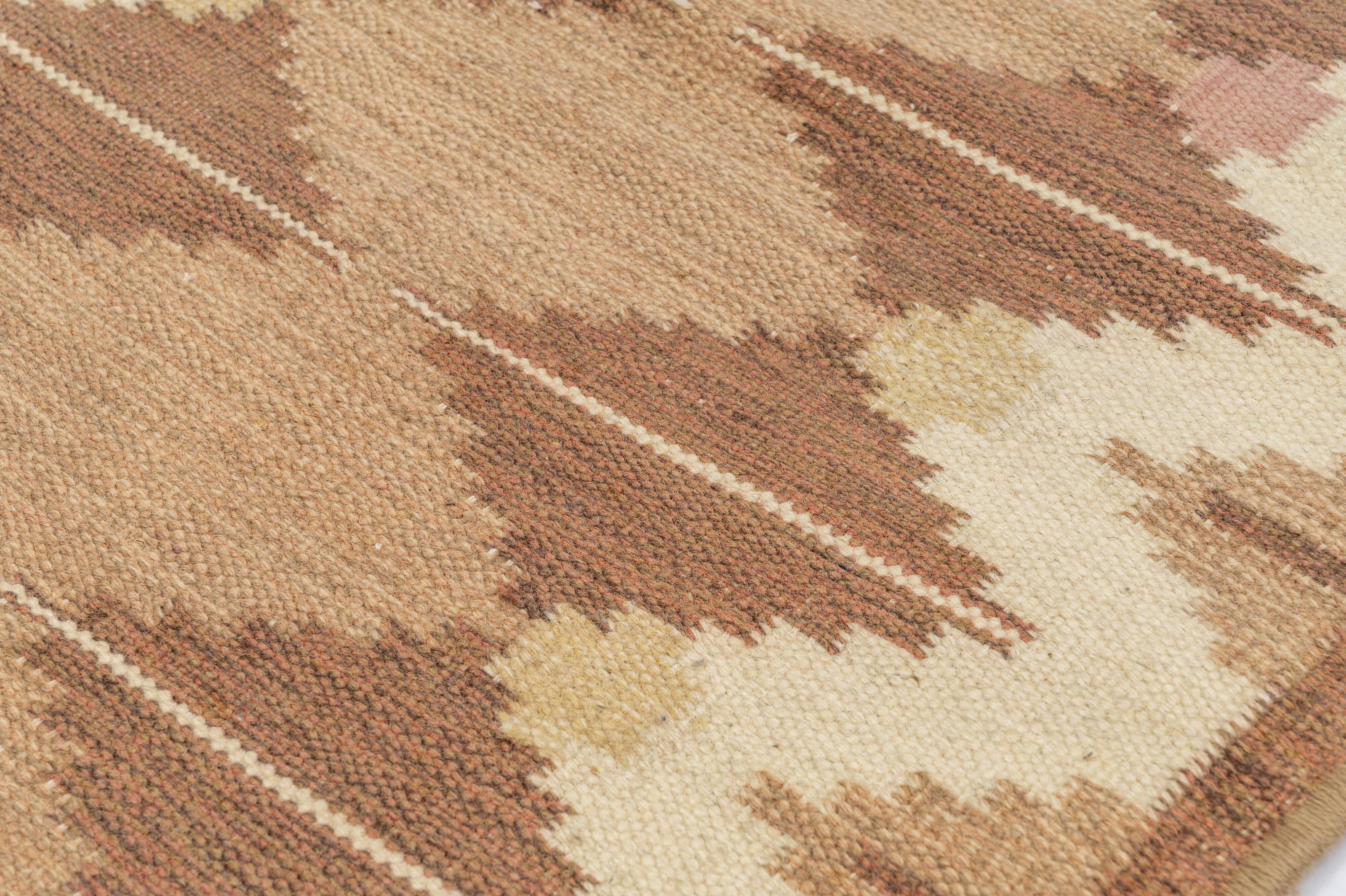 Scandinavian vintage gallery rug, 305/314 cm x 82 cm (120/124 x 32 in)