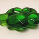 Baccarat green crystal paperweight