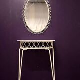 Console table with mirror from the 1960s