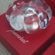 Pair of Baccarat crystal candlesticks, flower/rose model — new condition