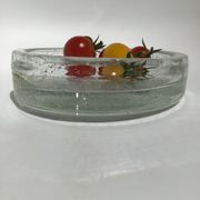 Vacuum pocket blown glass bubbled glassware Bendor