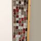 Vintage asymmetrical mirror with mosaic germany 1950