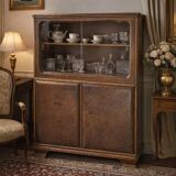 Vetrina Vintage Anni '40/'50 in Radica – Design Italiano Mid-Century