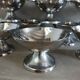 12 coupes à glace anciennes en inox