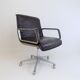 Chaise de bureau en cuir Wilkhahn Delta 2000 par Delta Design