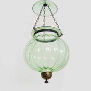 Glass bell lantern with its smoker. 19th century