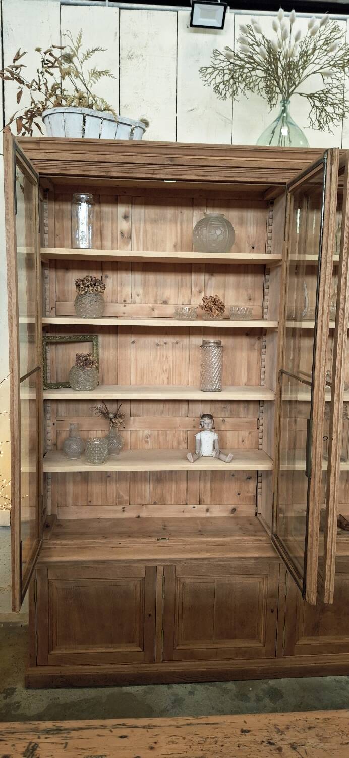 Grande vitrine ancienne de musée