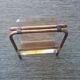 Porte-revues : plexiglas et rotin