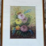 Painting old still life painting with roses Still Life XXth