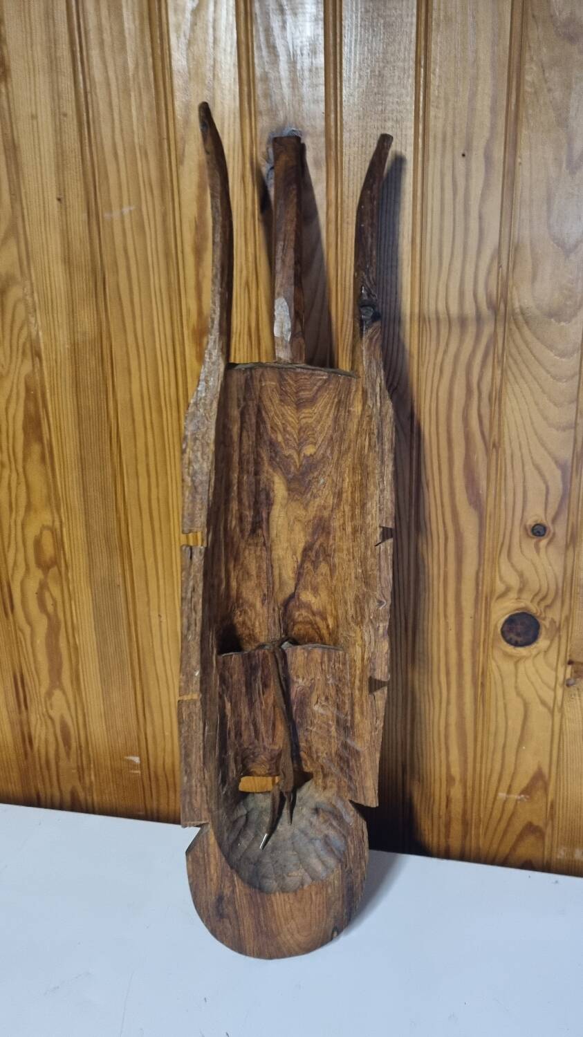 African wooden mask wall decoration