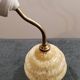 Clichy yellow glass swan neck wall light