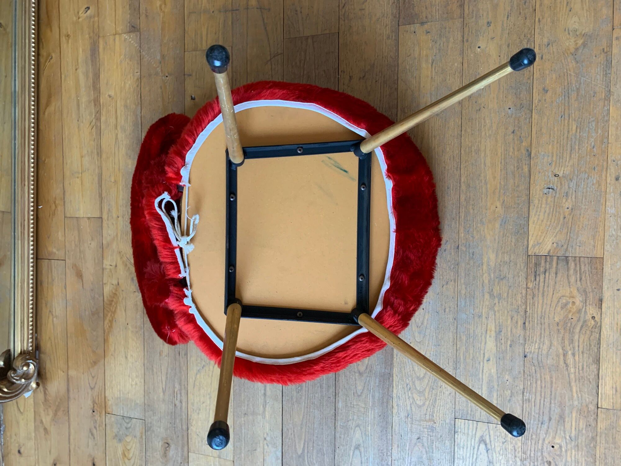 Red Pelfran mould chair - 1970
