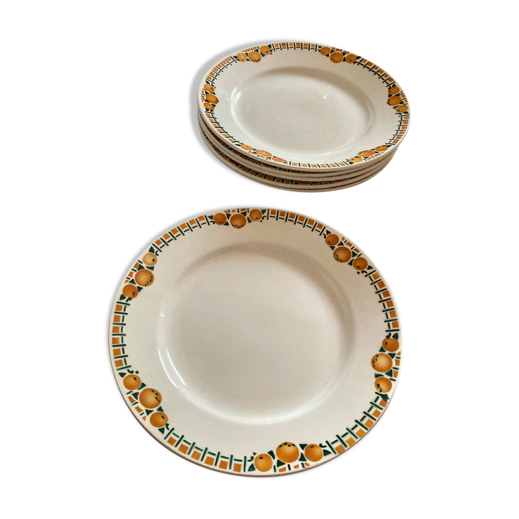 Assiettes Creuses Anciennes CERANORD modèle LOCHES. 6