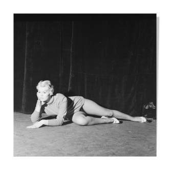 Silver photo black and white baryta paper ilford 310g 1910 50x50cm PINUP Recent print.