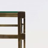 Solid Cast Bronze Side Table 1970s