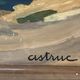 "View of the AGUAY Bay" Oil on canvas by Edmond ASTRUC 20th century