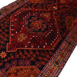 Antique Rustic Azerbaijan Rug, Handwoven Caucasian Rug- 142x312cm