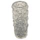 Clear decorative Vase sculpture with spikes, glass vase