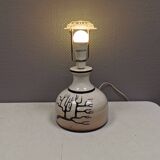 Large table lamp in ceramic by Danish Allan Hytholm 1980s.