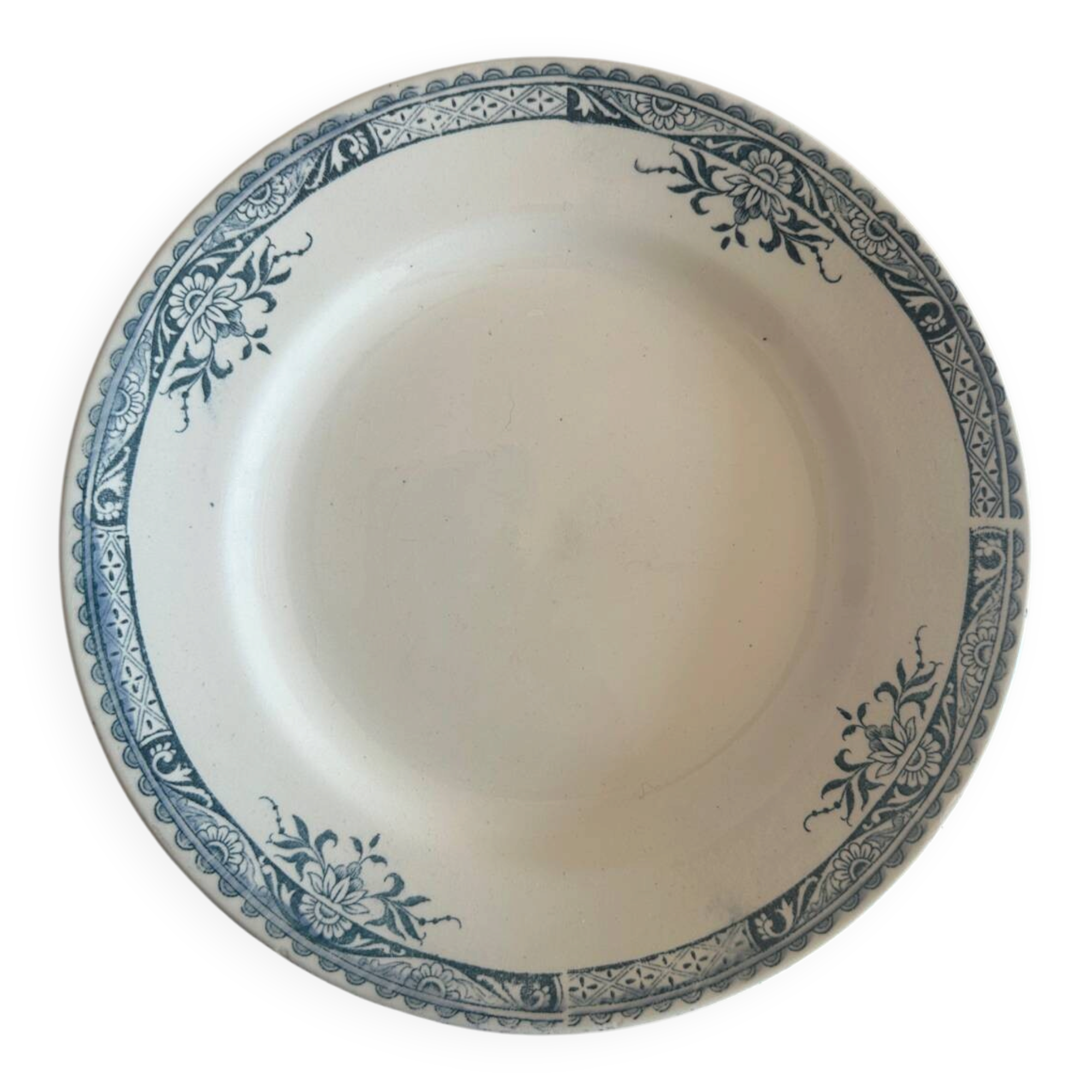 Set of 4 deep plates and 2 flat plates Lily Longchamp