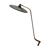 Old patinated metal workshop lamp