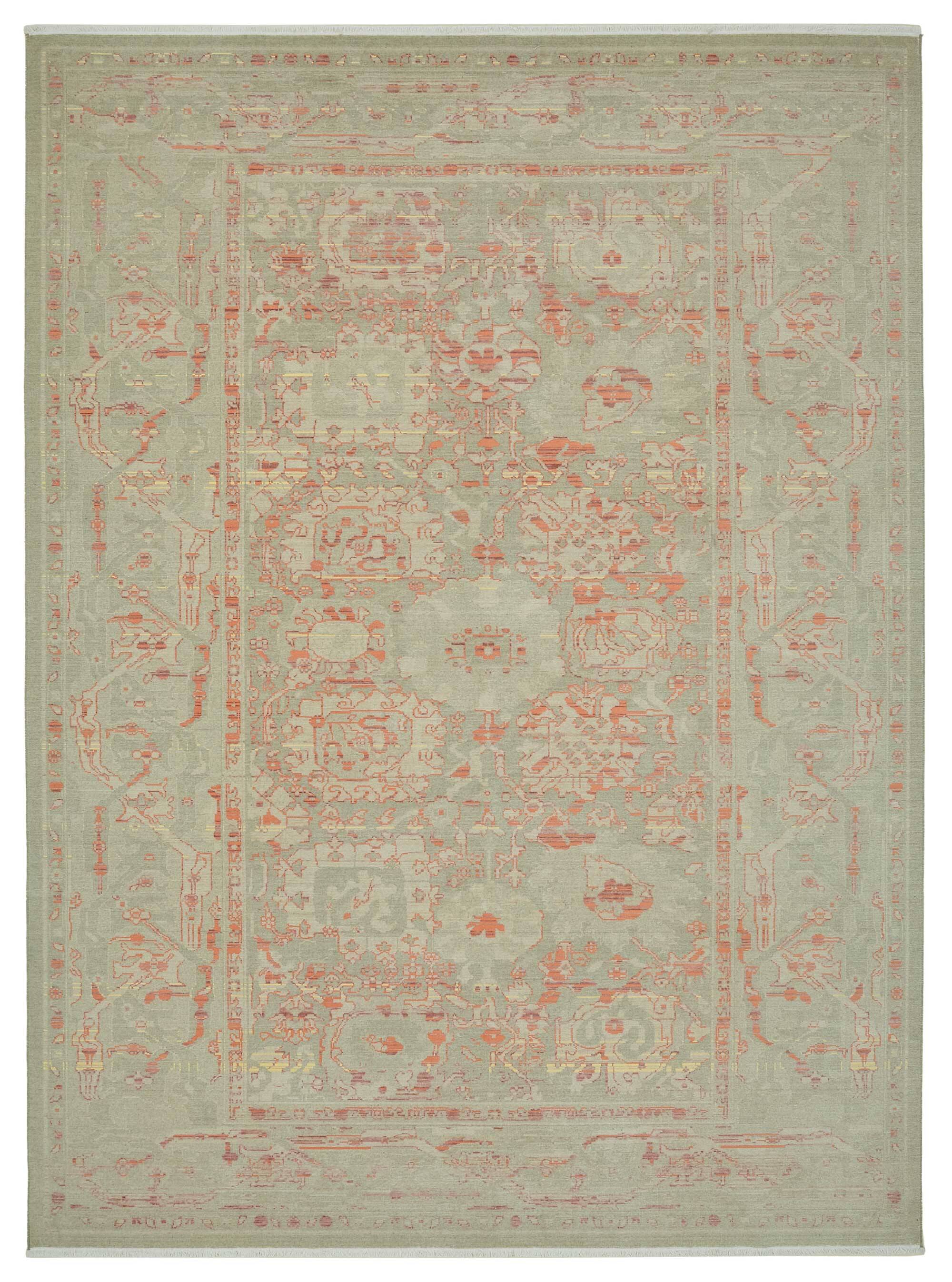 Tapis Oushak turc fait main 251 cm x 335 cm