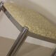 Stool with metal chromed base edition Casamance